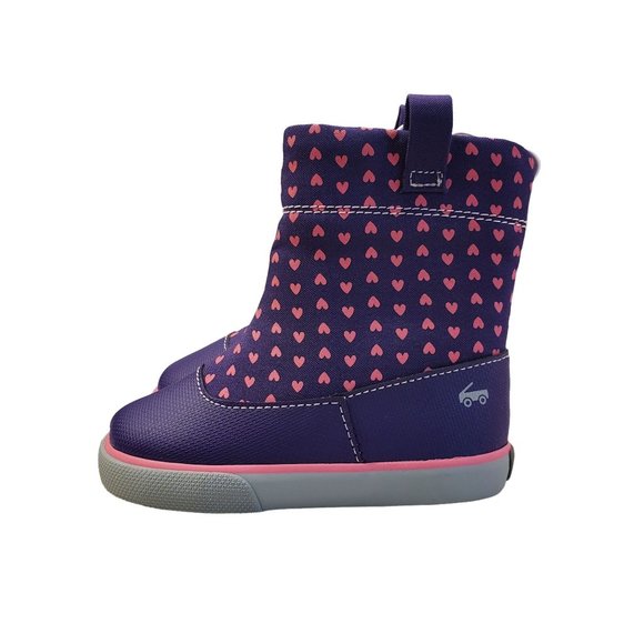 See Kai Run Shoes See Kai Run Boots Purple Toddler Boots With Hearts See Kai Run Ripley
